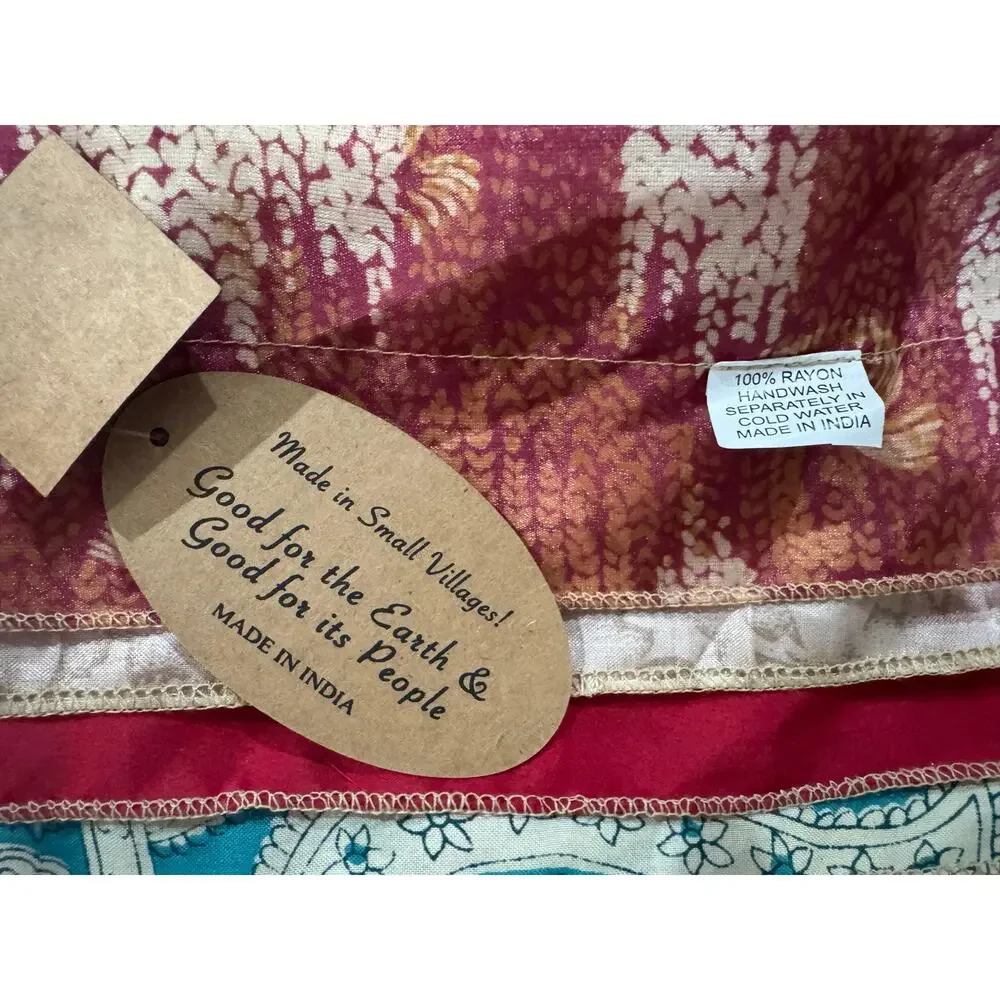 Art Studio Company Stitched Sari Scarf India
